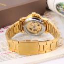 Ceas de dama, Winner schelet automatic-mecanic, Gold, bratara din otel inoxidabil, rezistent la zgarieturi, stil fashion + cutie cadou