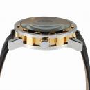 Ceas barbatesc Winner, schelet Gold, curea din piele neagra, mecanism automatic-mecanic, stil Fashion + cutie cadou