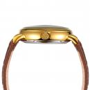 Ceas barbatesc Forsining Gold, Skeleton, Moon Phase(arata noapte/zi), mecanism automatic, curea din piele maro, stil Fashion + cutie cadou