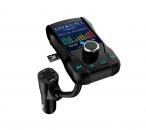 Modulator FM39, Bluetooth, MP3 Player, 3xUSB, MicroSD, microfon incorporat, ecran 1.8,  HandsFree, Quickcharge, 4 metode de a asculta muzica