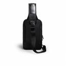 Rucsac/geanta pentru piept/spate Mark Ryden casual, cu o singura curea, port USB, full impermeabil, sistem antifurt, unisex, spatios, compatibil tableta 9.7'', buzunar pentru card, negru
