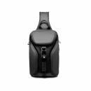 Rucsac/geanta pentru piept/spate Mark Ryden casual, cu o singura curea, port USB, full impermeabil, sistem antifurt, unisex, spatios, compatibil tableta 9.7'', buzunar pentru card, negru