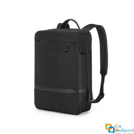 Rucsac rezistent la uzura, Kingsons, compatibil cu laptop 15.6 inch, impermeabil, negru