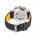 Ceas barbatesc Forsining cu Moon Phase (arata noapte/zi), curea din piele neagra, mecanism automatic-mecanic, elegant si rafinat intr-un design clasic