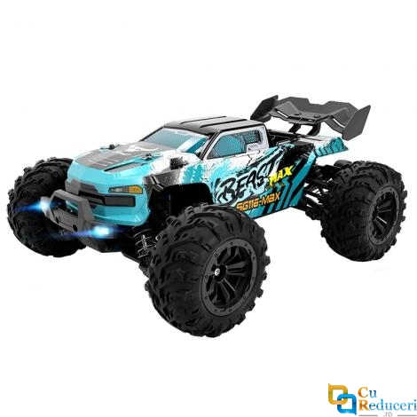 Masina cu telecomanda ZLL SG116 MAX 4WD, 1:16, motor fara perii, 2.4G, viteza maxima 80km/h, acumulator 7.4V 1500 mAh 15C, autonomie ~40min