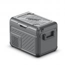 Lada frigorifica portabila, cu compresor, zona dubla de racire, cablu alimentare 12/24V si 220V, capacitate 35 litri, putere 55W, neagra