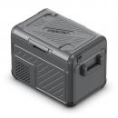 Lada frigorifica portabila, cu compresor, zona dubla de racire, cablu alimentare 12/24V si 220V, capacitate 35 litri, putere 55W, neagra