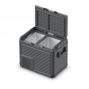 Lada frigorifica portabila, cu compresor, zona dubla de racire, cablu alimentare 12/24V si 220V, capacitate 45 litri, 60 W, neagra