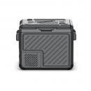 Lada frigorifica portabila, cu compresor, zona dubla de racire, cablu alimentare 12/24V si 220V, capacitate 45 litri, 60 W, neagra