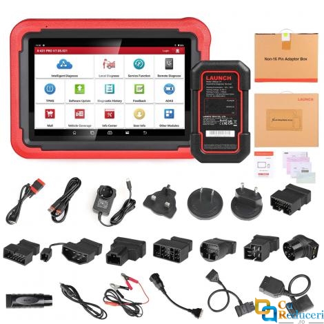 Tester Auto Profesional, Launch X431 Pros V5.0, Display 8 inch, Android 10.0, 4GB RAM + 64GB Stocare, Codare ECU, Bidirectional control, Diagnoza Multimarca, 37+ Functii Speciale, ADAS, CANFD, Doip, baterie 6300 mAh, 2 ani actualizare gratuita