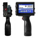 Imprimanta de mana portabila tip pistol BLIROWIN<sup>®</sup> cu touchscreen, imprimare logo, coduri de bare, date de expirare, coduri QR, compatibila pe suprafete multiple, cerneala cu uscare rapida, cartus negru lucios, dimensiune imprimare 2-25.4 mm