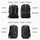 Rucsac/Ghiozdan multifunctional, Mark Ryden, spate cu plasa ergonomica, respirabila si ventilata, compatibil cu laptop 17.3 inch si tableta 12.9 inch, 27L, port USB si micro USB, impermeabil, antifurt, negru