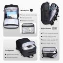Rucsac/Ghiozdan multifunctional, Mark Ryden, spate cu plasa ergonomica, respirabila si ventilata, compatibil cu laptop 17.3 inch si tableta 12.9 inch, 27L, port USB si micro USB, impermeabil, antifurt, negru
