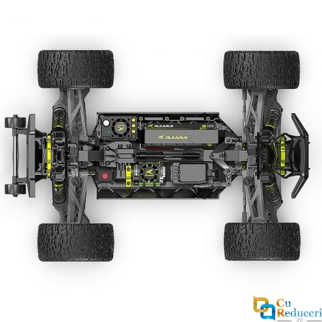 Masina cu telecomanda Rlaarlo Metal MINI RZ001G-A, 1:10, motor fara perii 3650 3500 KV, 2.4G, viteza maxima 70km/h, acumulator 3S 2200 mAh, autonomie 15 min