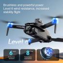Drona V168 MAX, camera 8K UHD 5G GPS cu obiectiv de evitare obstacole la 360°, raza de actiune de 3000 m, motor fara perii, baterie 7.4V 3000 mAh, autonomie 30 min