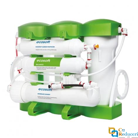 Filtru de osmoza inversa Ecosoft PURE Balance - 6 Stadii, 75 GPD, Remineralizare cu Calciu si Magneziu, Eficienta Ridicata
