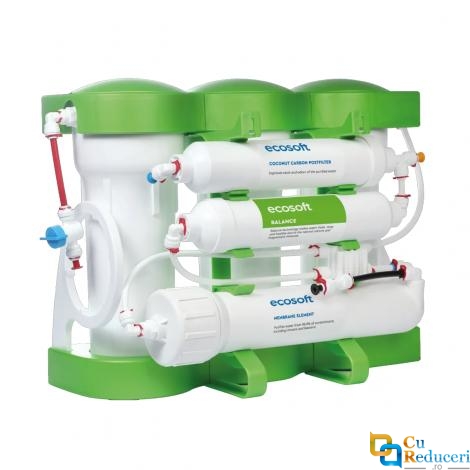 Filtru de osmoza inversa Ecosoft PURE Balance - 6 Stadii, 75 GPD, Remineralizare cu Calciu si Magneziu, Eficienta Ridicata