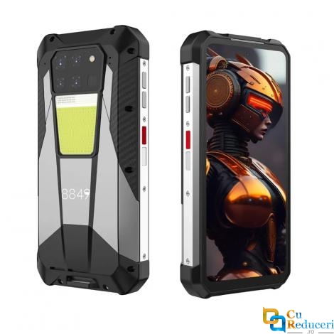 Telefon mobil Unihertz 8849 Tank 3 Pro, Proiector video 100 Lumeni, 5G, Display FHD+ de 6.79 inch, Memorie RAM: 18GB + 18GB extindere, ROM: 512 GB, camera 200 Mp, Android 14, Baterie 23800 mAh, Dual SIM, Night Vision