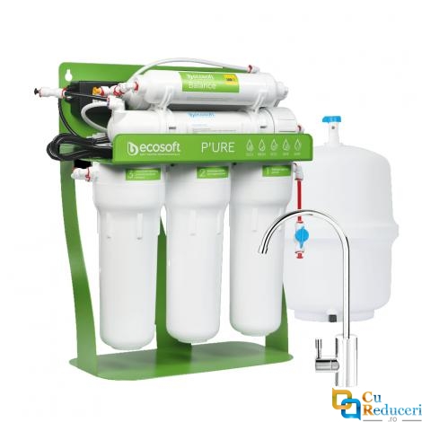 Filtru de osmoza inversa premium Ecosoft Balance PRO – 6 Stadii, cu pompa de presiune, remineralizare si eficienta ridicata, 75 GPD