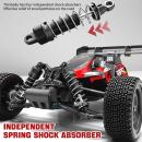 Masina cu telecomanda SCY-16201PRO, 1:16, Brushless 4x4 Off-Road, viteza maxima 70 km/h, Suspensie Independenta, LED, Telecomanda 2.4 GHz, Baterie Inclusa, Autonomie 18 min, Culoare rosu