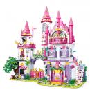 Set constructie tip Lego Woma® C0252 - 1892 piese, Gradina Amaranthine din taramul basmelor, set creativ pentru copii