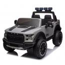 Masinuta electrica pentru copii, dotari premium, 4x4, 2 locuri, 4 motoare 390, roti EVA, scaune piele ecologica, telecomanda parinti 2.4G, bluetooth, LED, suspensii, 12V 7Ah, 134 x 83 x 86 cm, culoare gri 